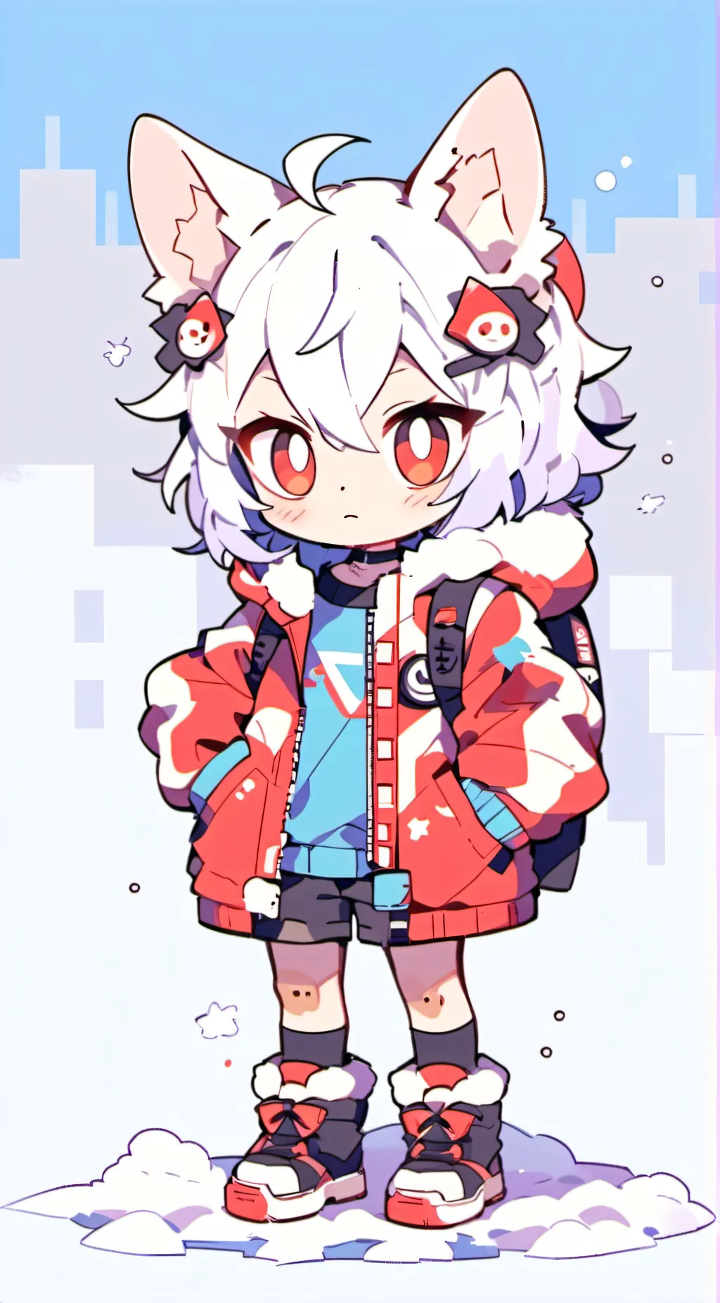 ai character: furry infection  background