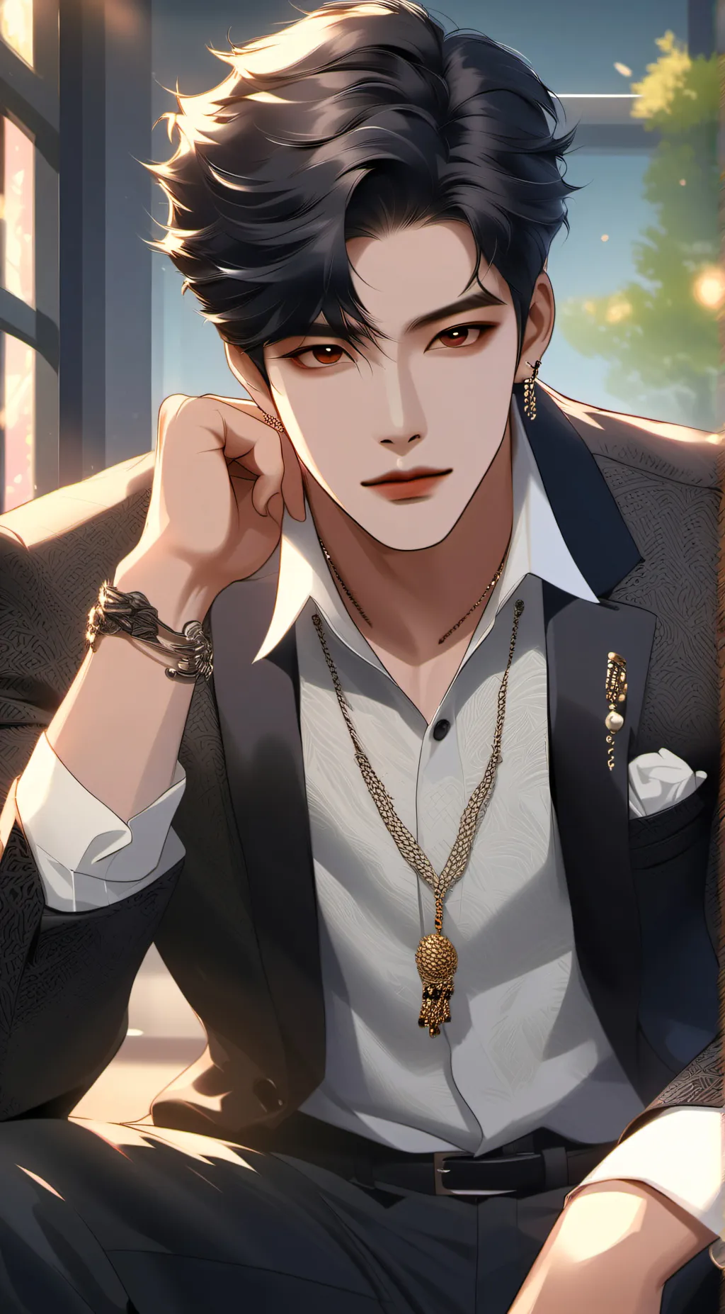 ai character: Evan background