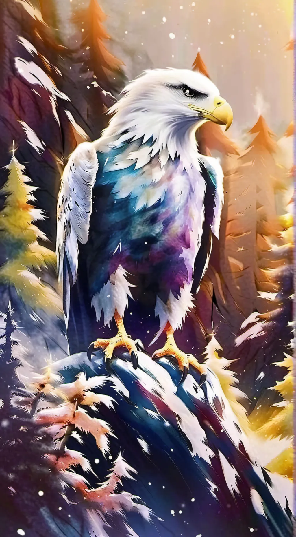 ai character: eagle background