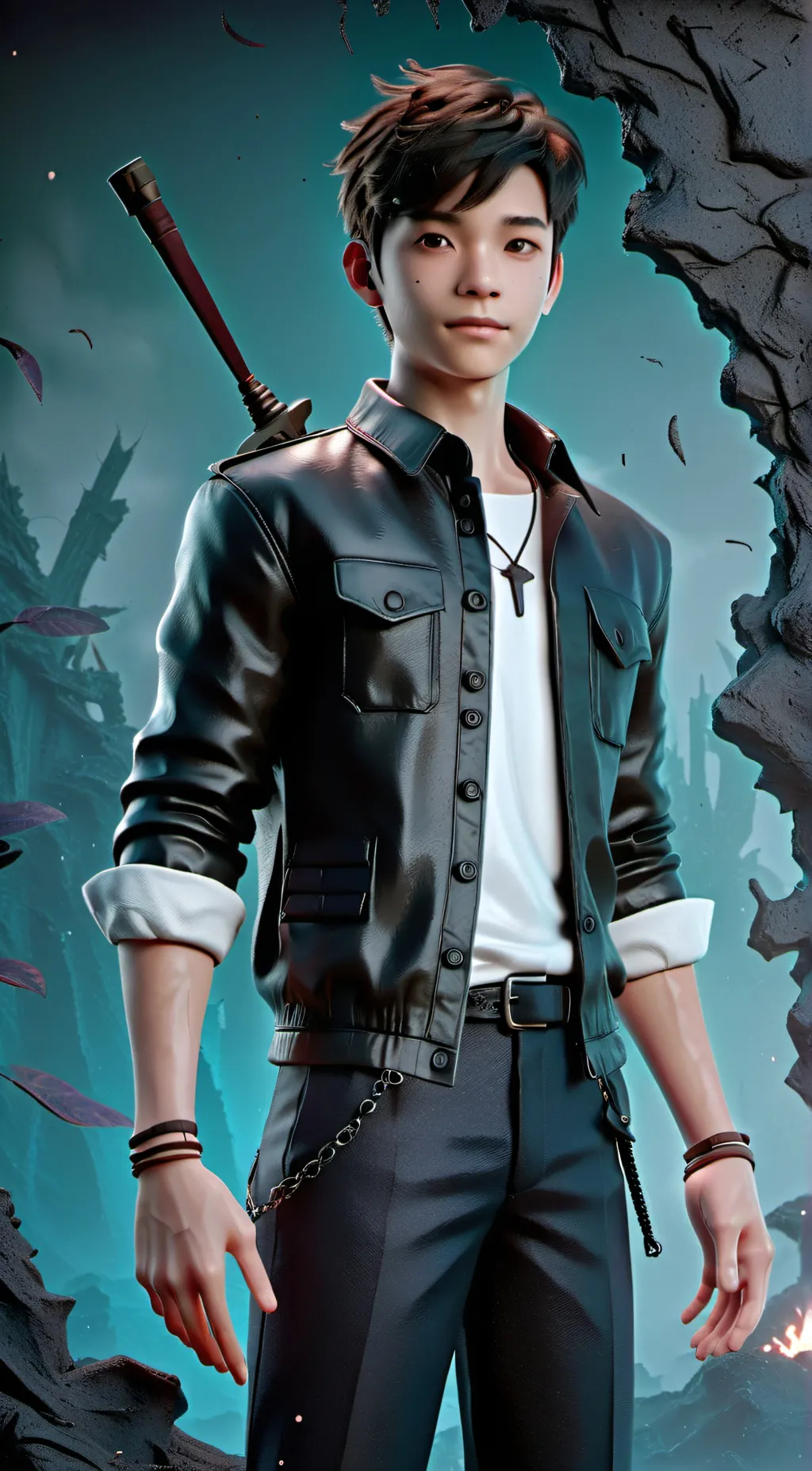 ai character: Gordon Cormier  background