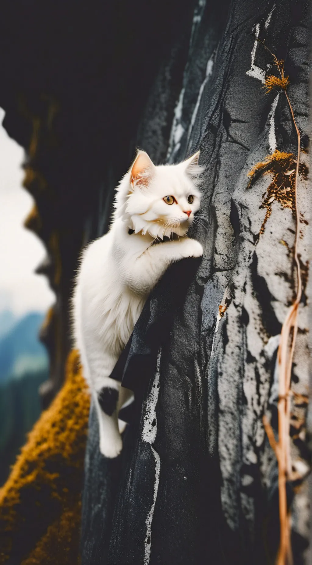 ai character: Stuck cat background