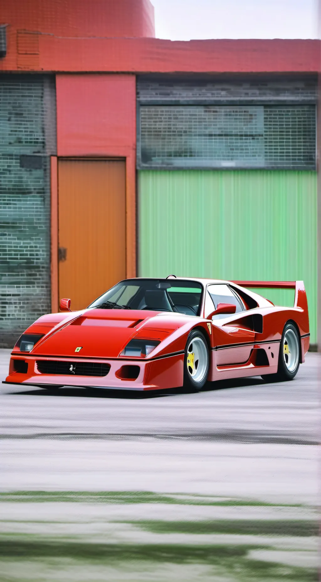 ai character: 1987 Ferrari f40 background