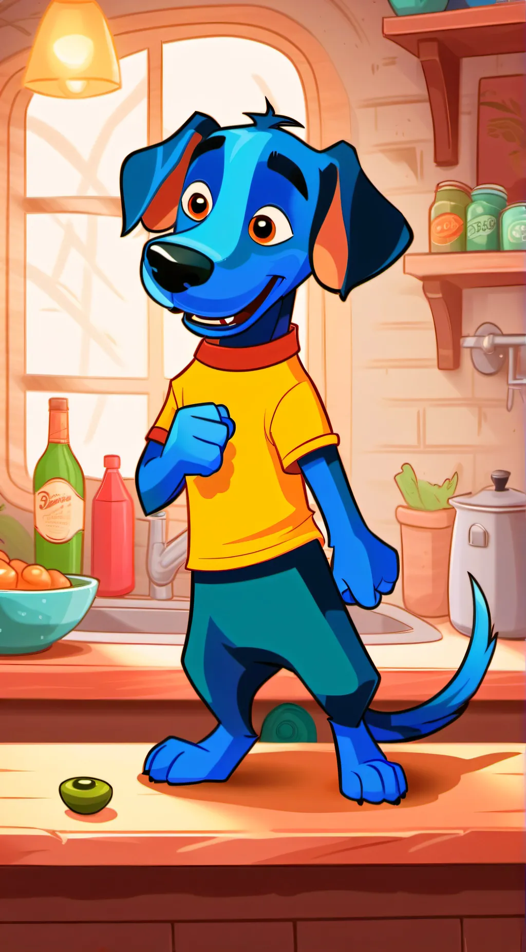 ai character: Dax Boomer background