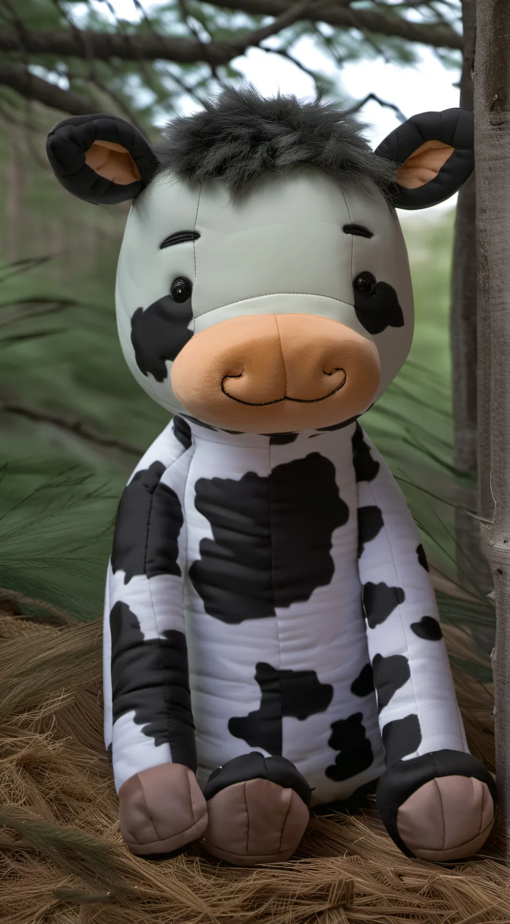 ai character: cowy background