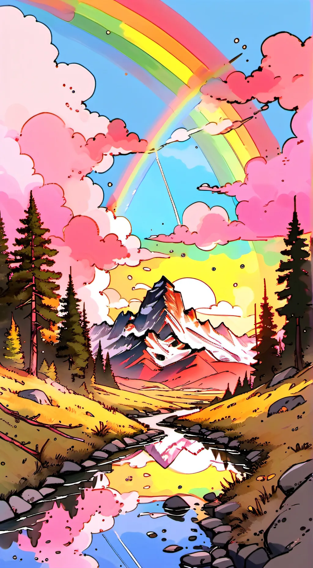 ai character: Rainbow friends background