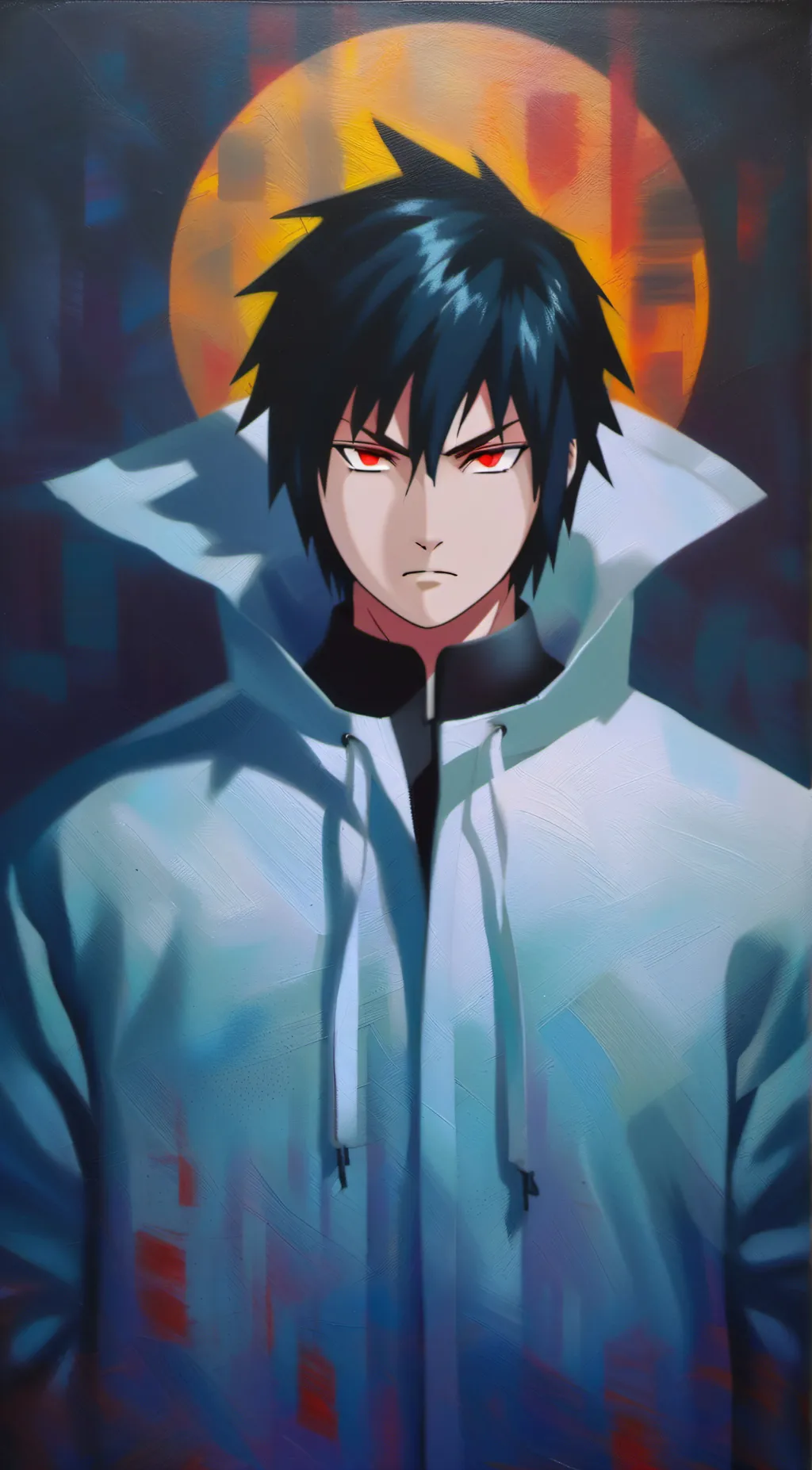 ai character: Sasuke Uchiha  background