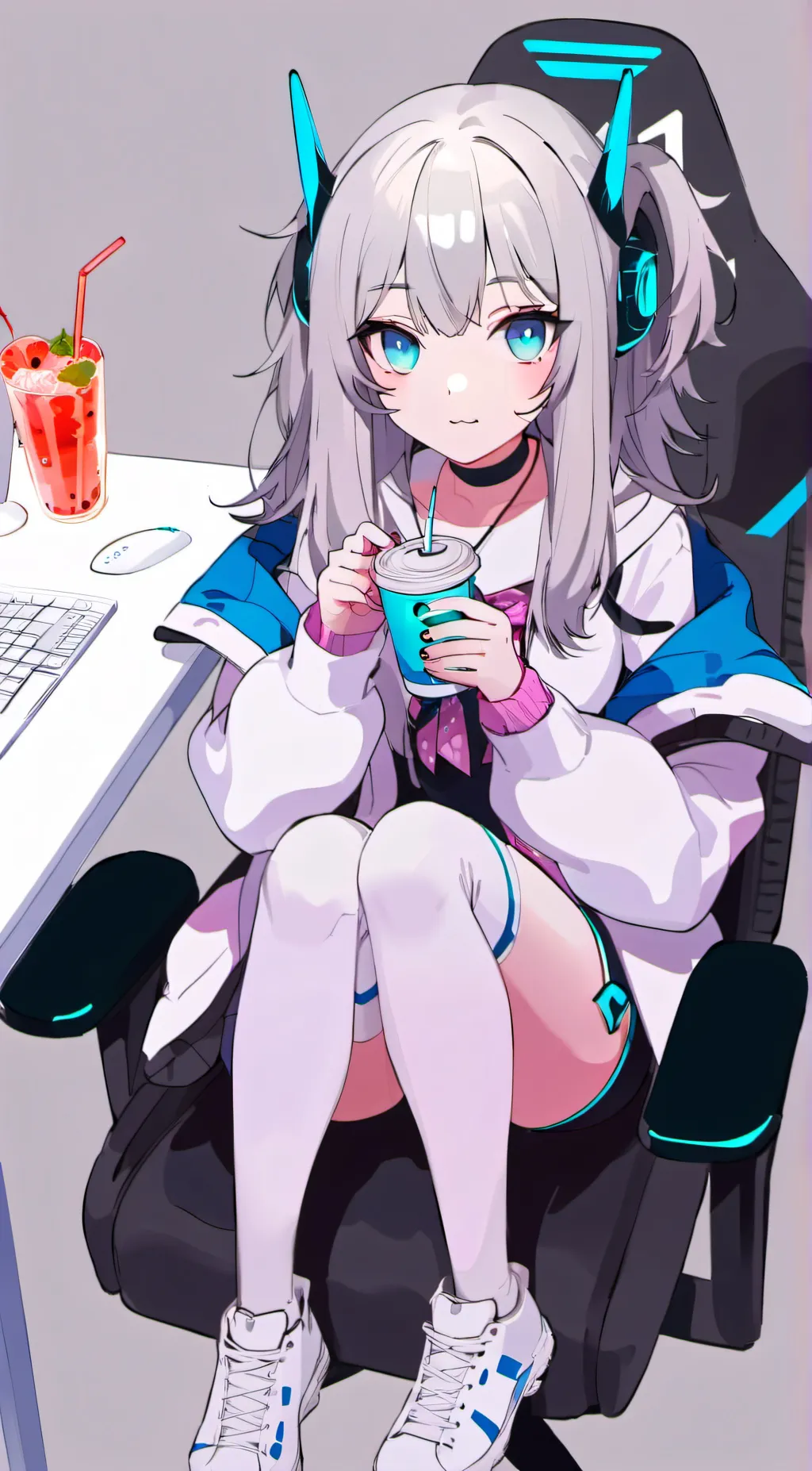 ai character: • Aqua • background