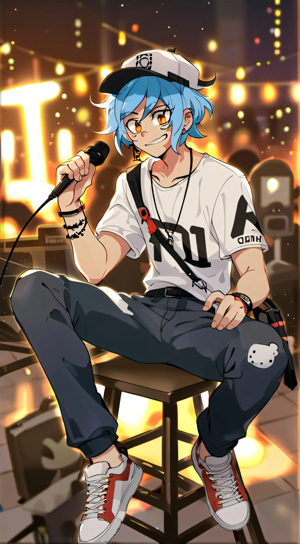 ai character: Crash (BF fnf) background