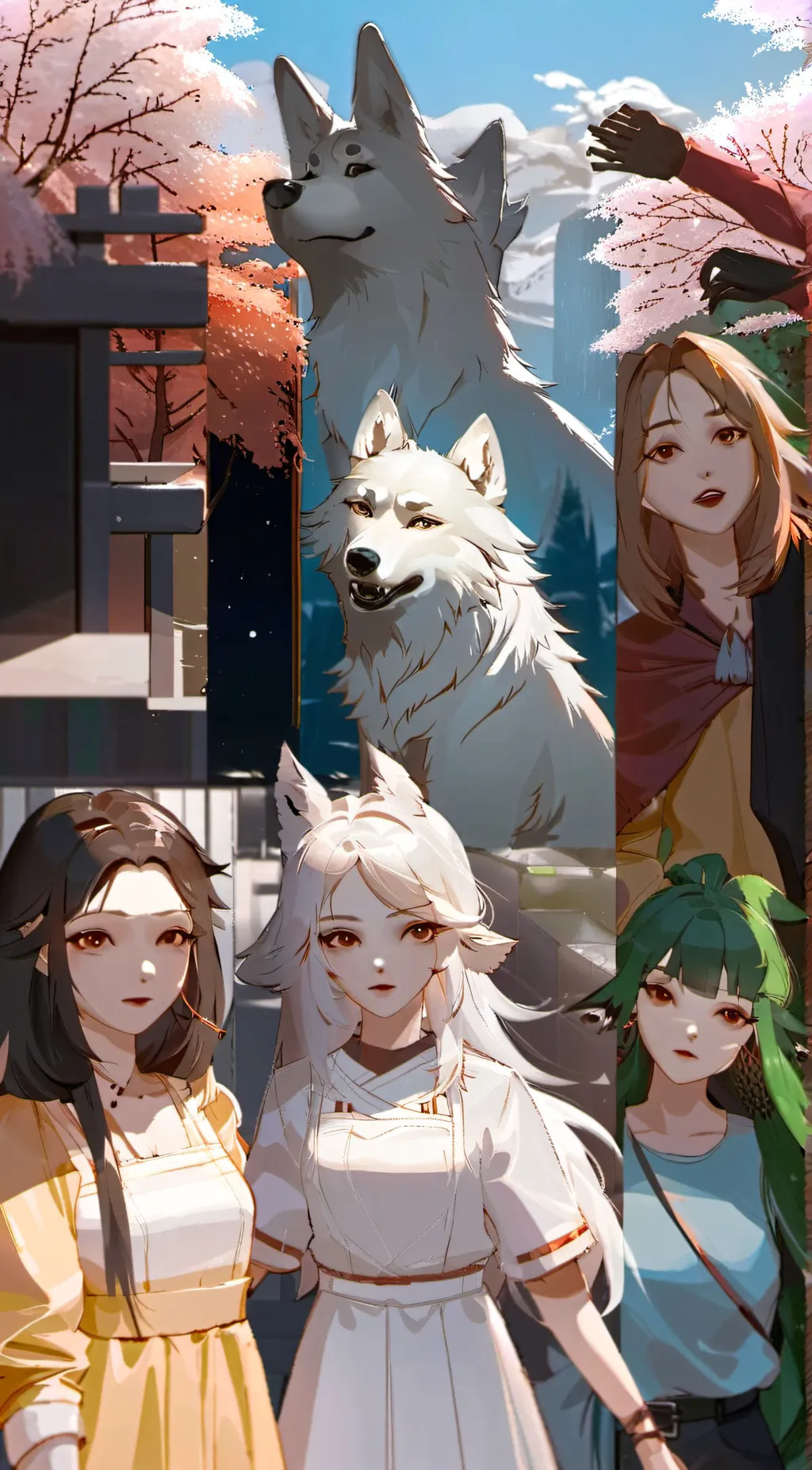 ai character: the wolf girls background