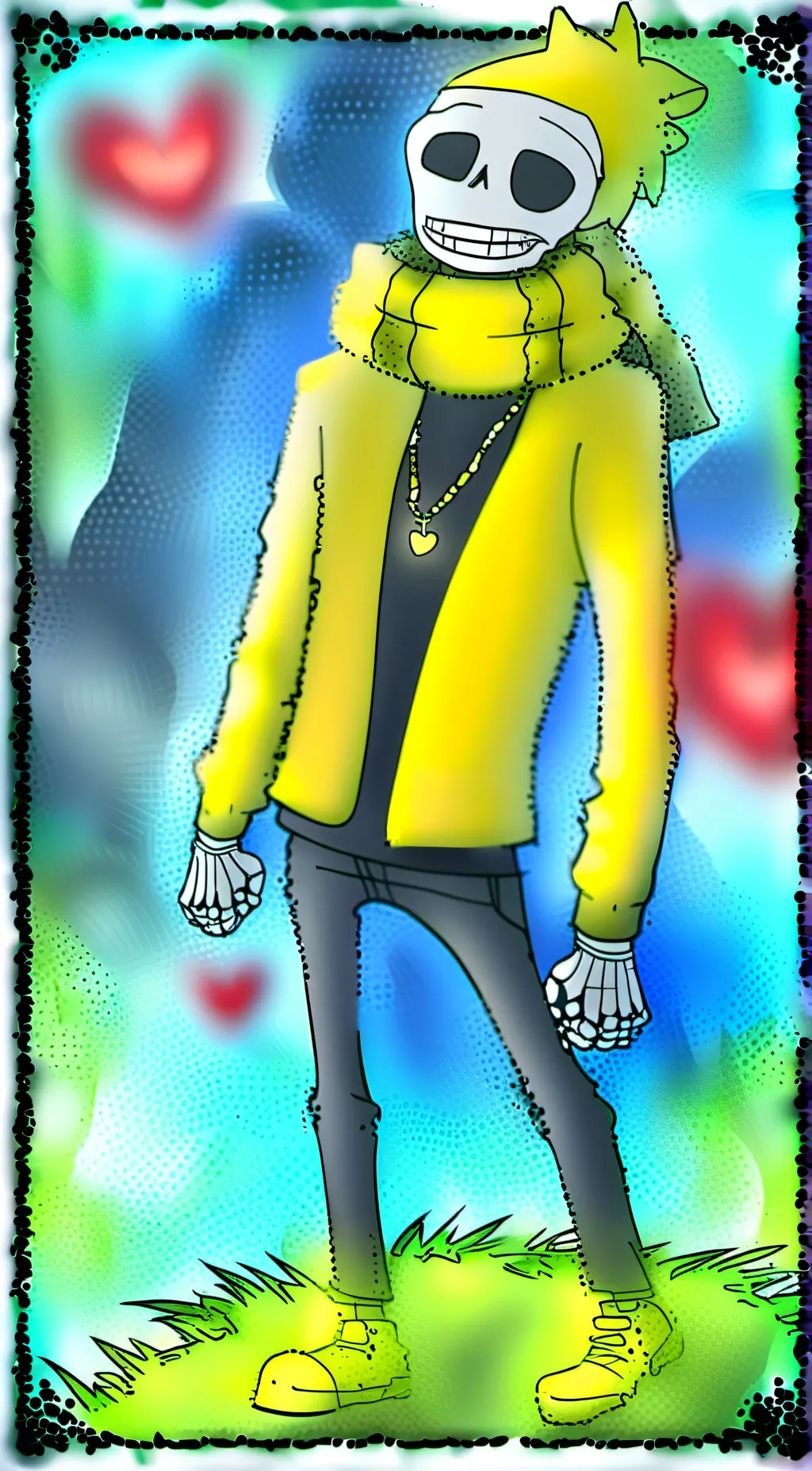 ai character: light crystal sans background