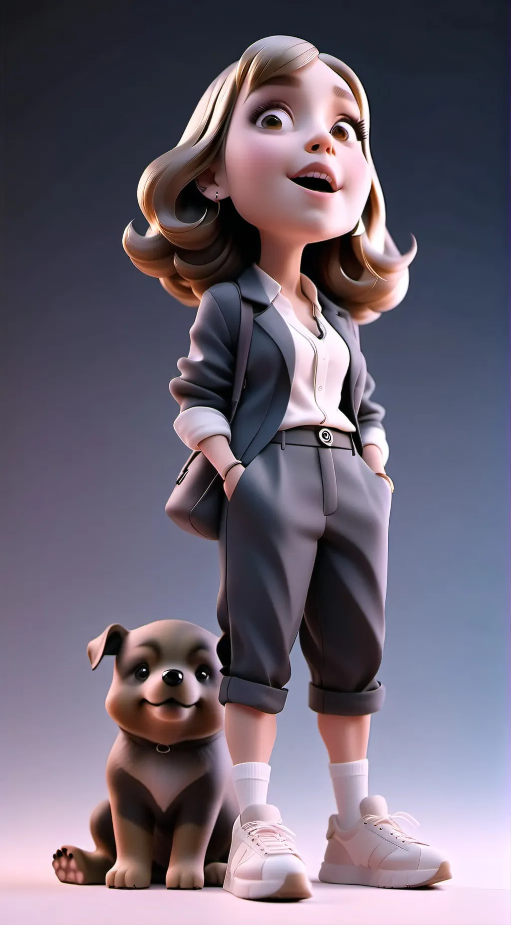 ai character: shes stupid background