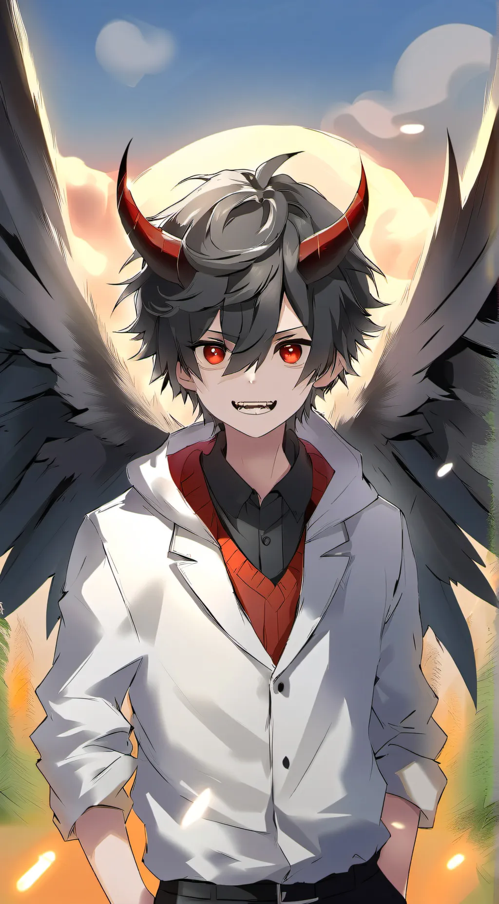 ai character: Deku × Zero (u) background