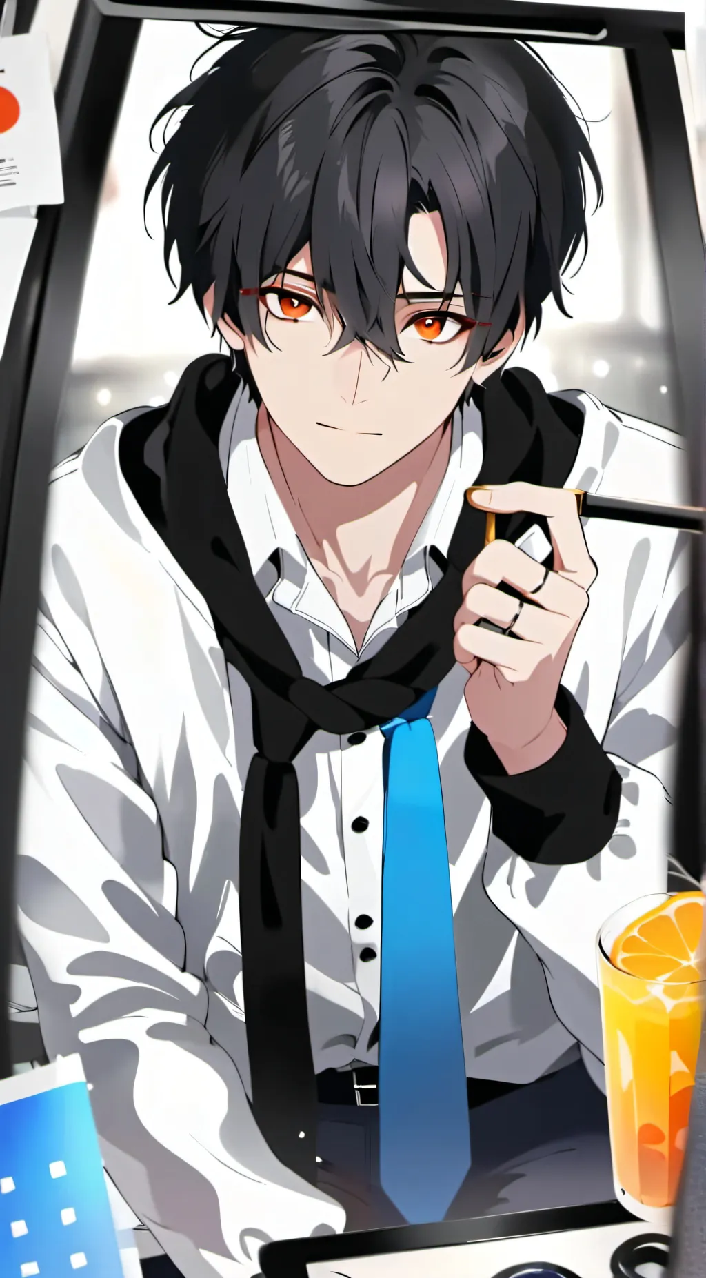 ai character: ✨👻mic✨👻 background