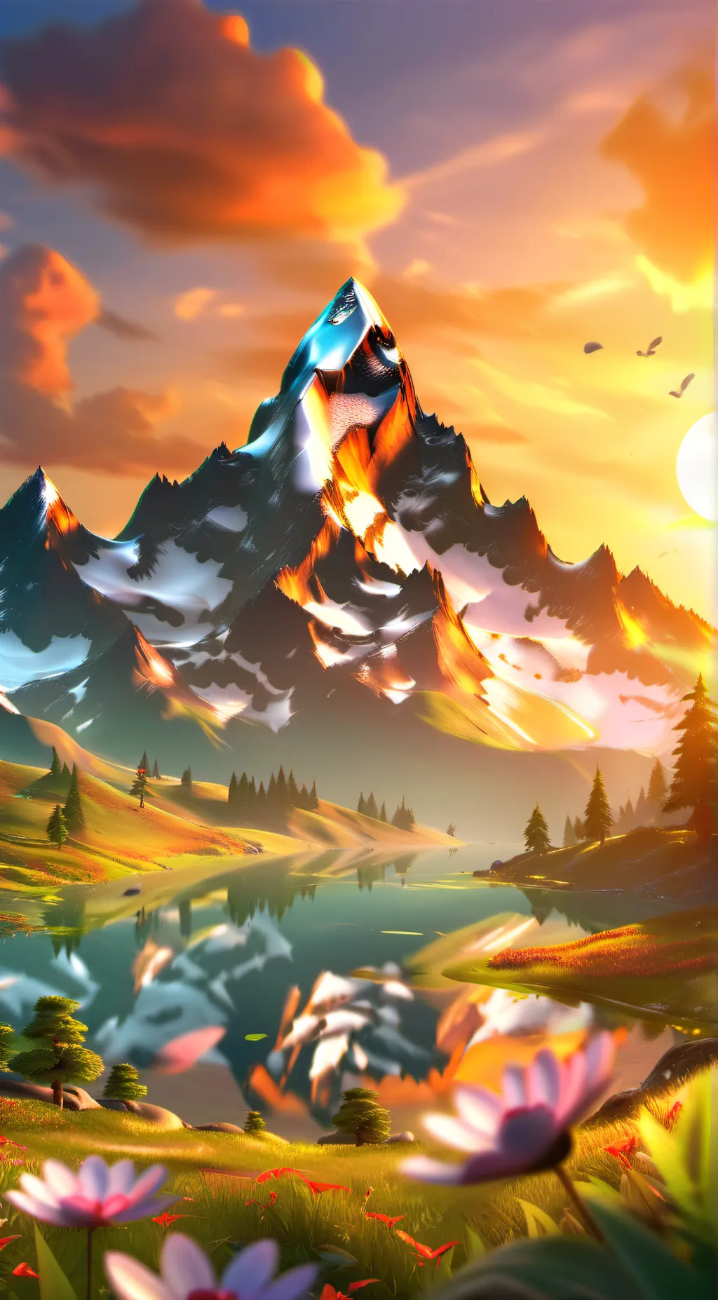 ai character: MHA*Demon slayer background