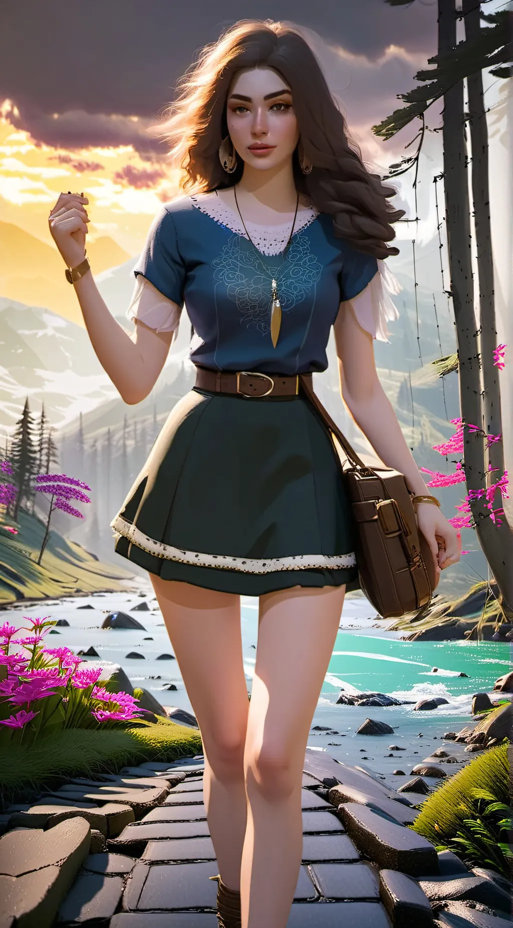 ai character: alaya  background