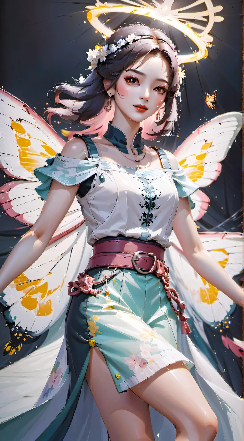 ai character: Angie  background