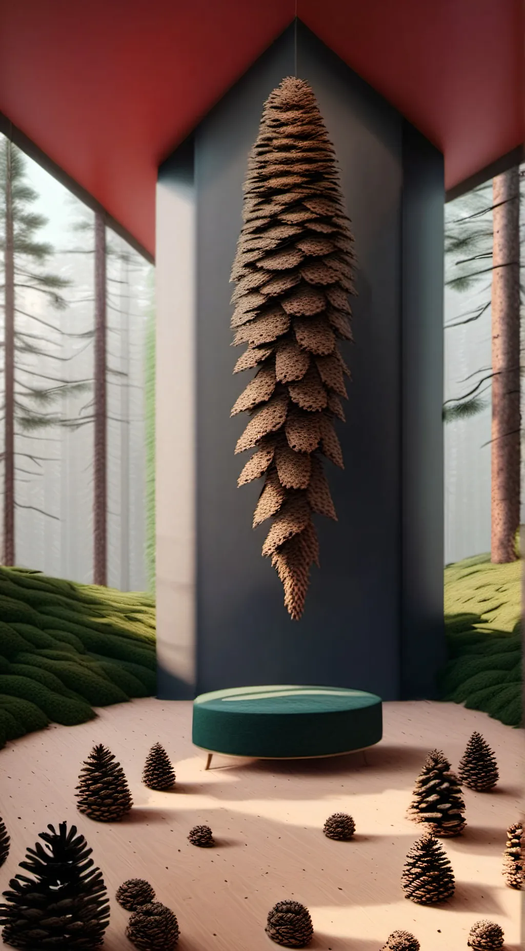 ai character: Mr pinecone background
