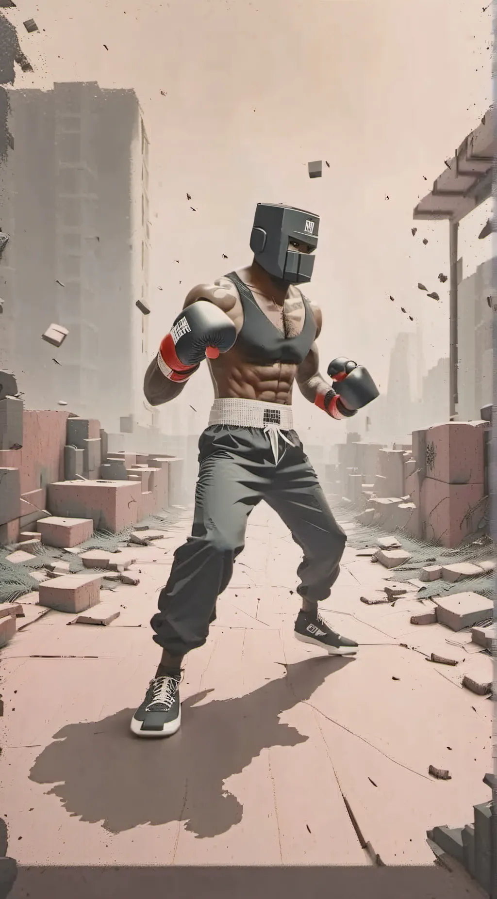 ai character: Boxing league background