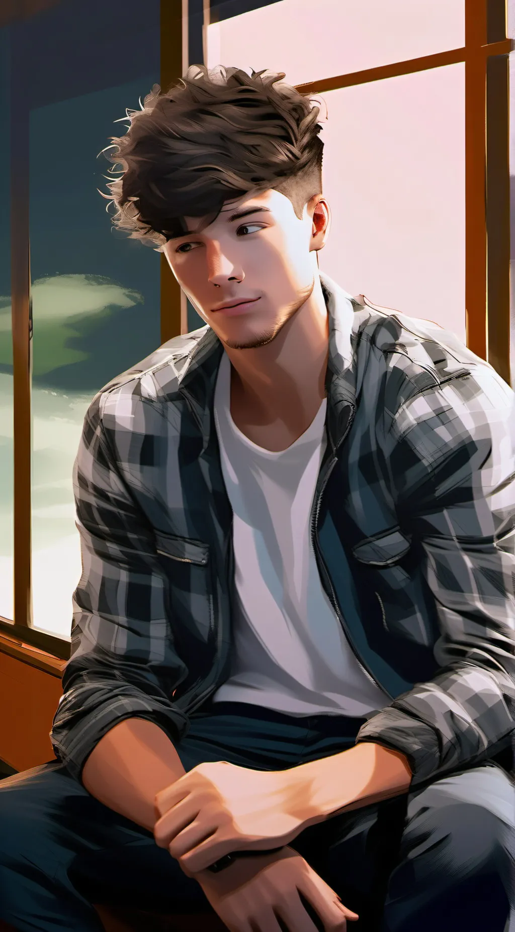 ai character: Theo background