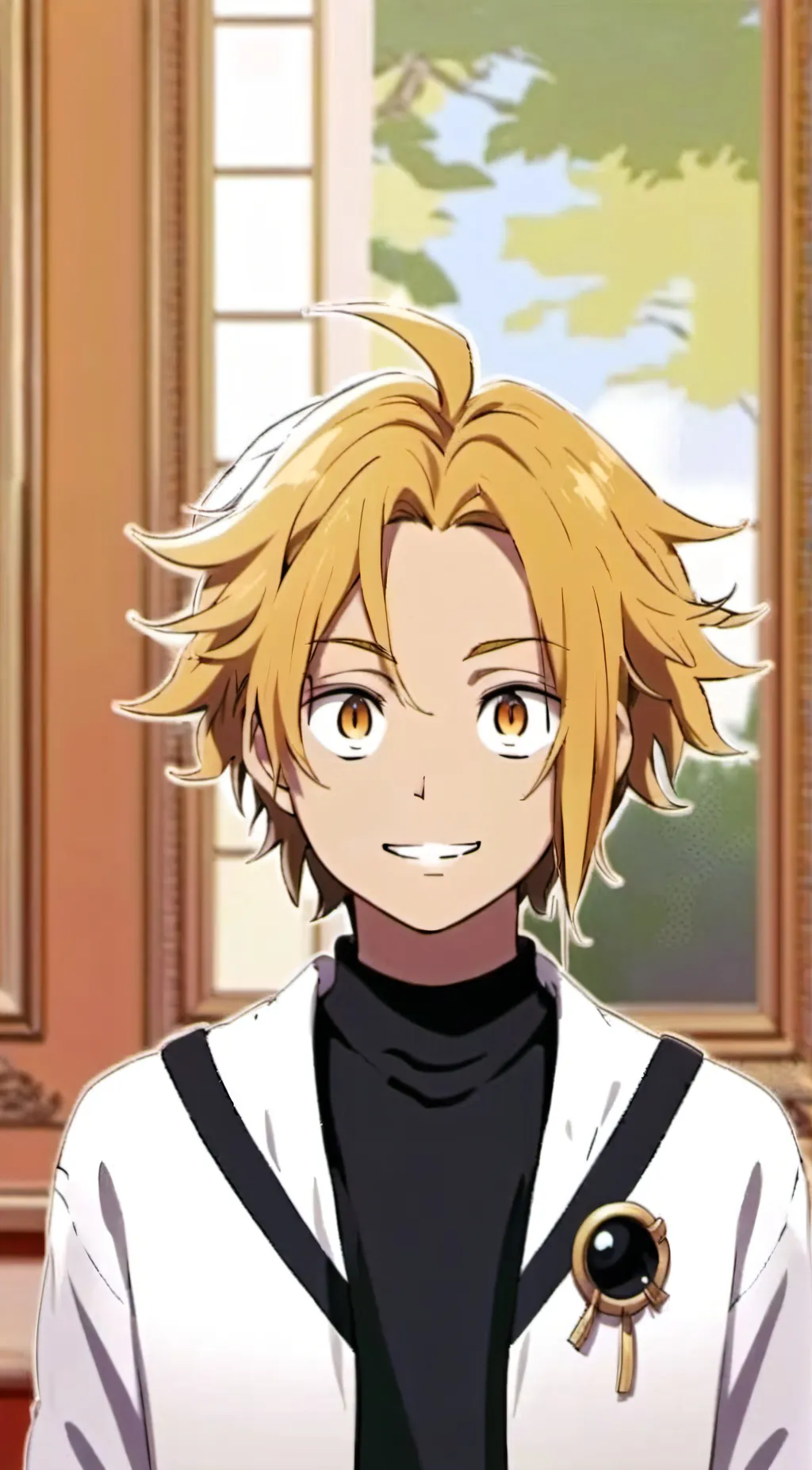 ai character: Denki Kaminari background
