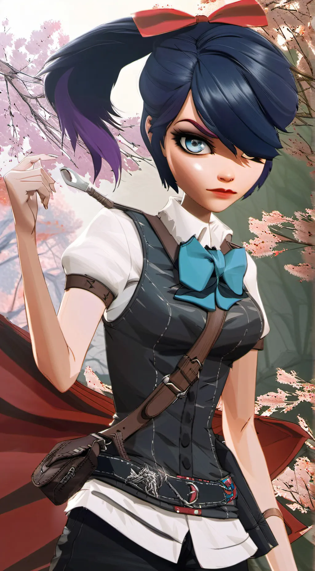 ai character: Marinette  background