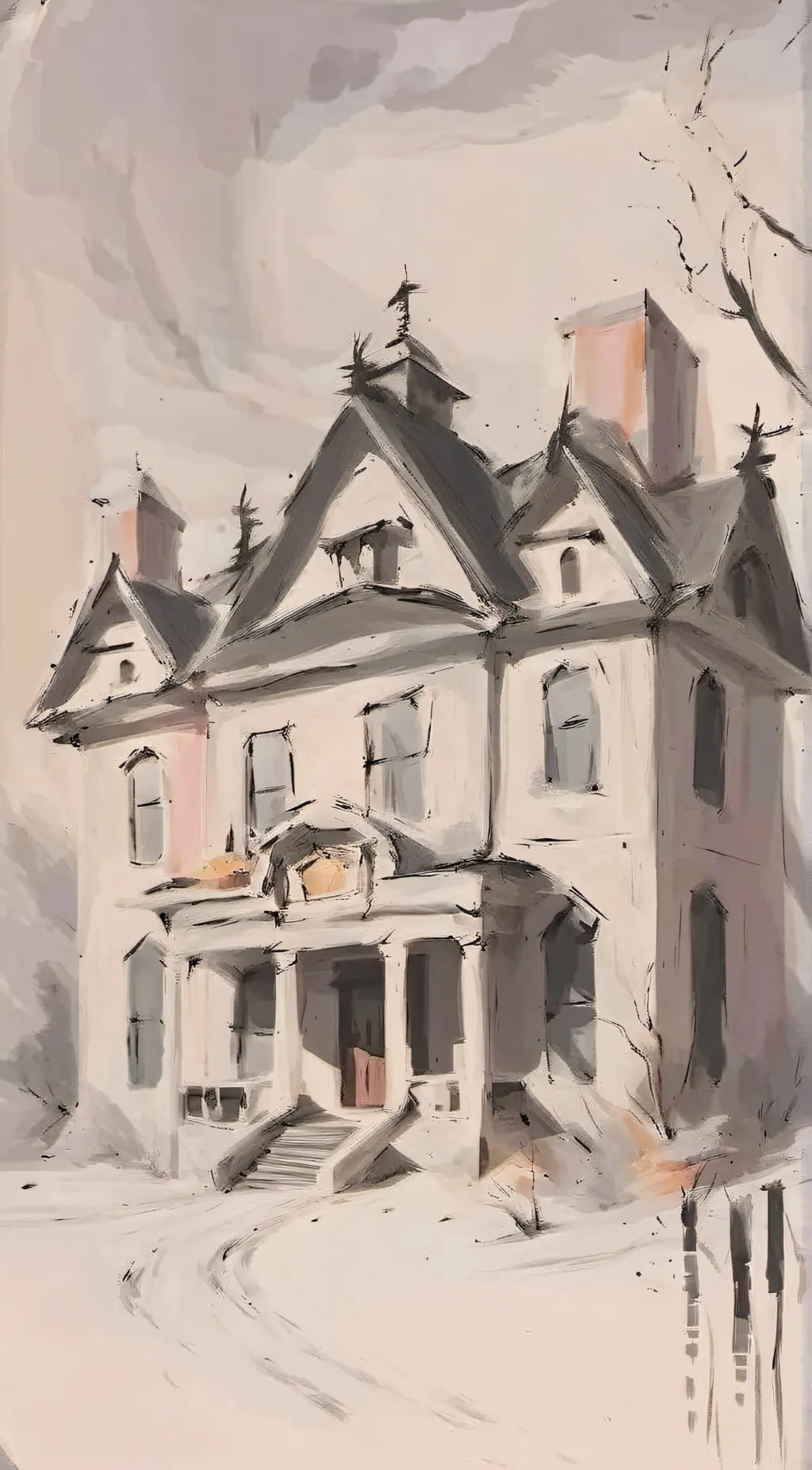 ai character: ~Spooky Three~ background