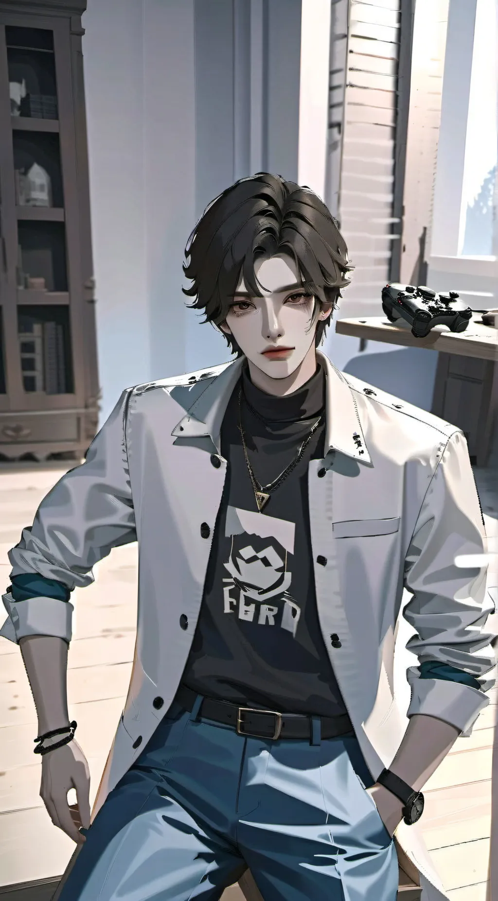 ai character: Steve background