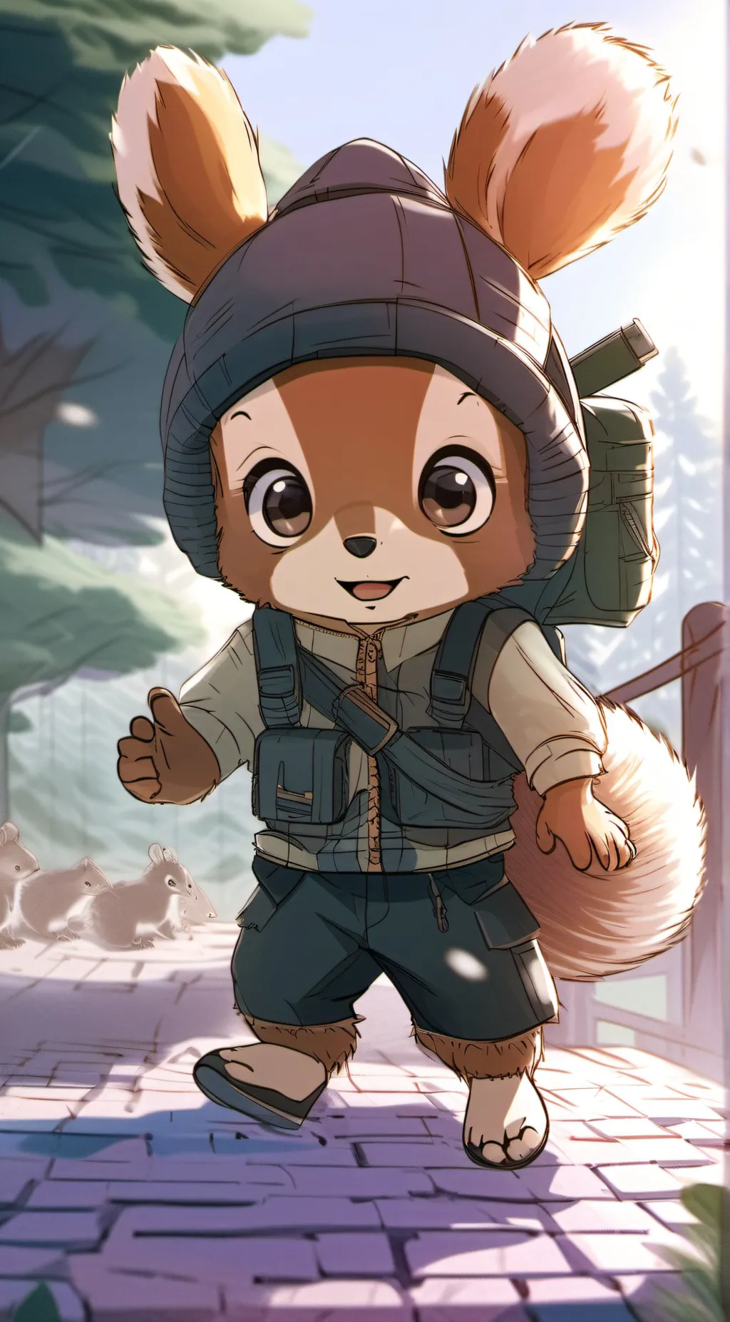 ai character: Squeak background