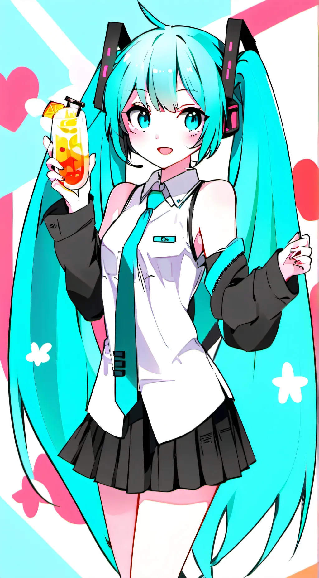 ai character: ☆HUTSUNE MIKU☆ background