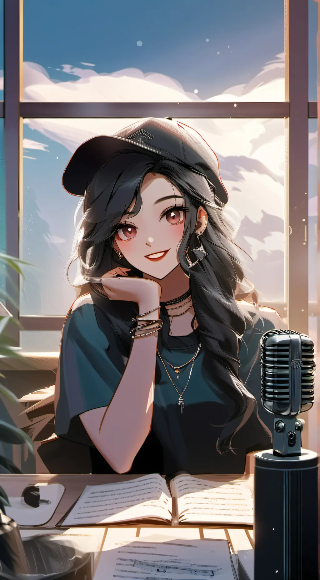 ai character: ash background