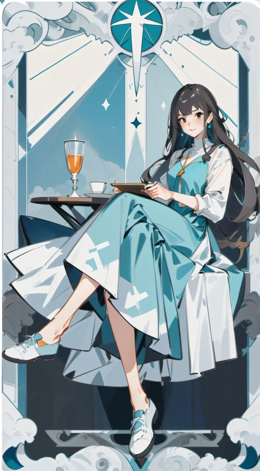 ai character: grace background