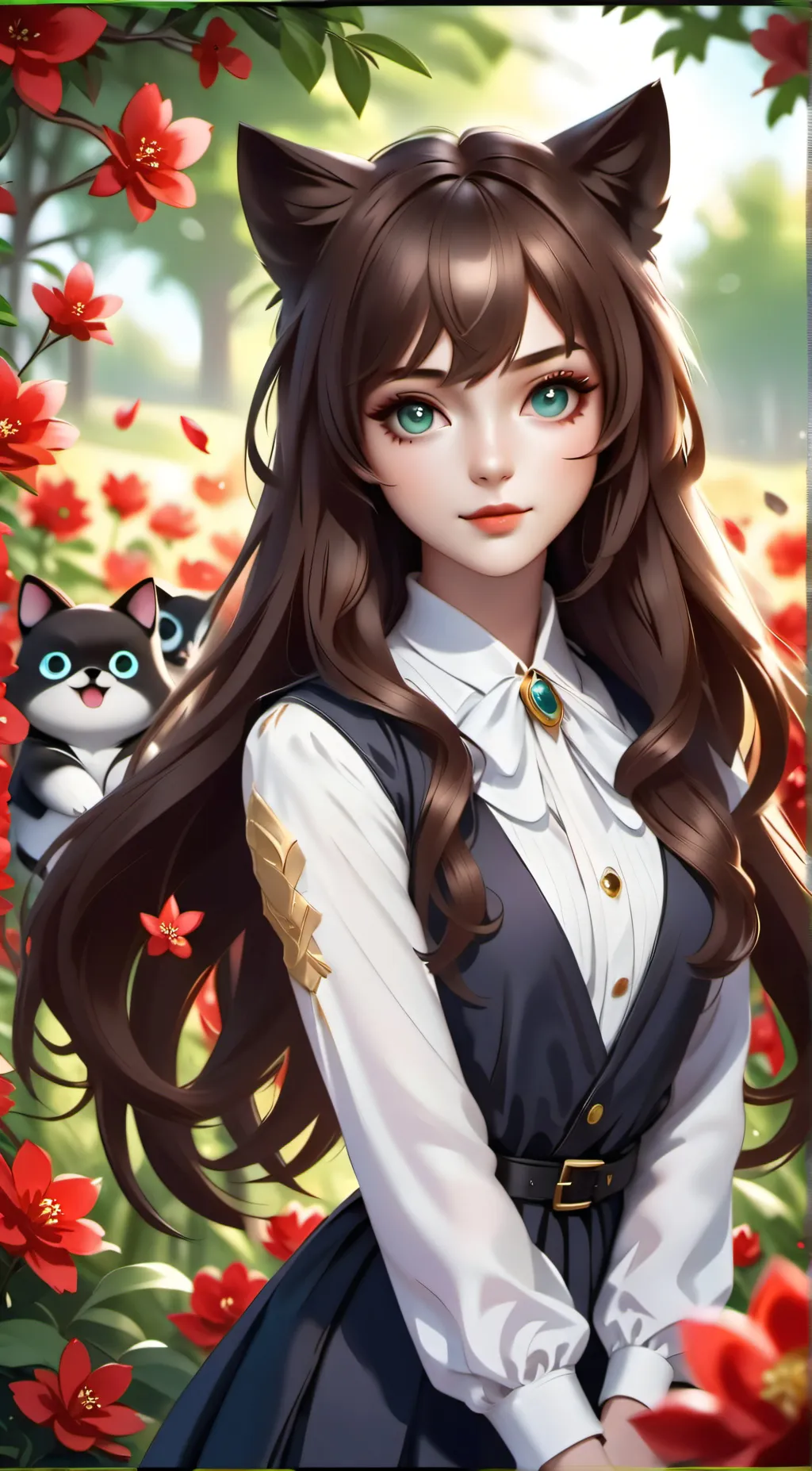 ai character: mochie  background