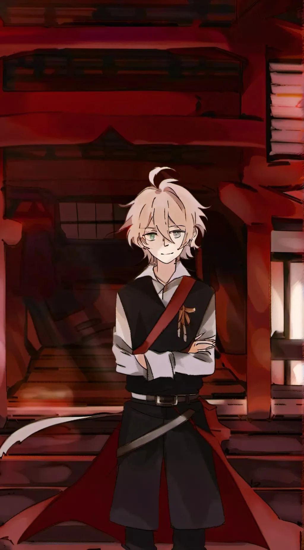 ai character: 德三 background