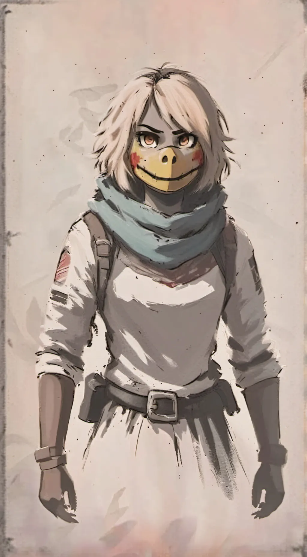 ai character: Chica but female background