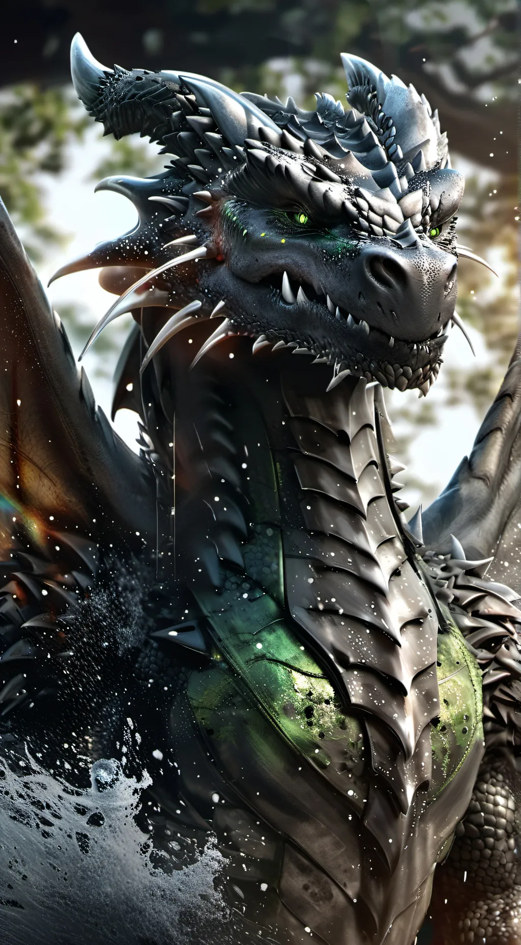 ai character: toothless  background