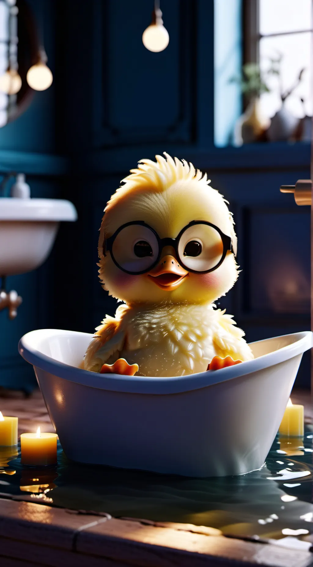 ai character: Bubbles  background