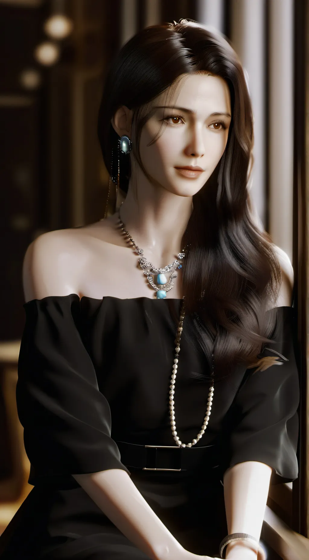 ai character: Jennifer  background