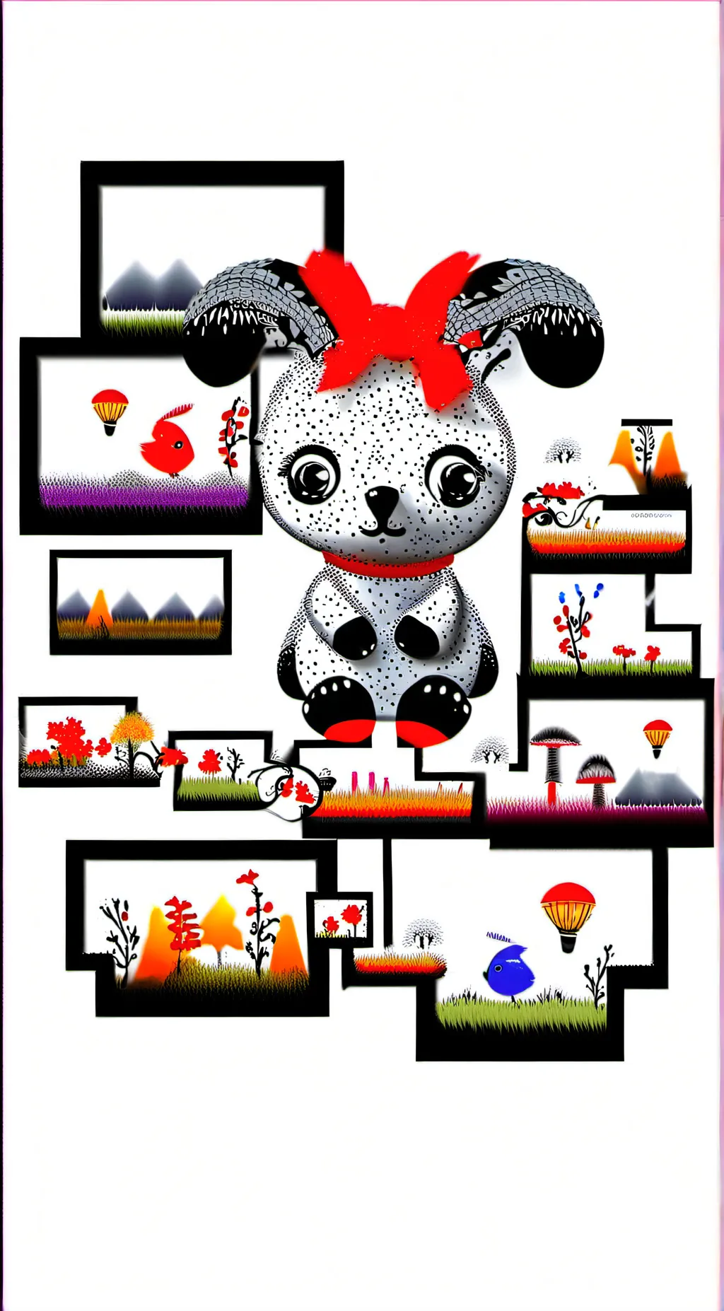 ai character: Chinese doll🧋💅 background