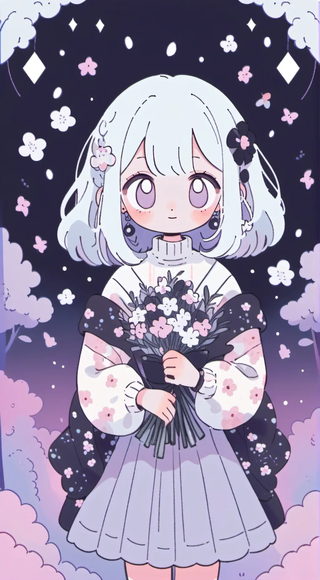 ai character: Kuromi (human) background