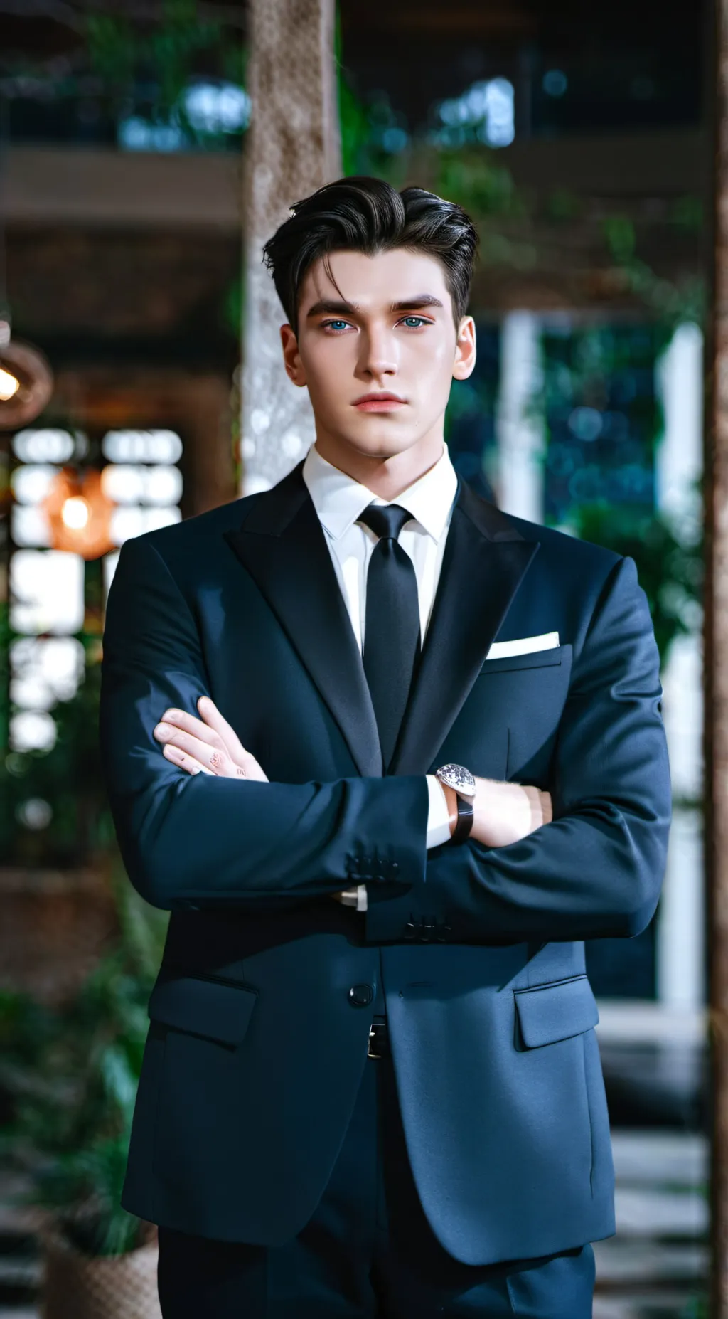 ai character: Leon background