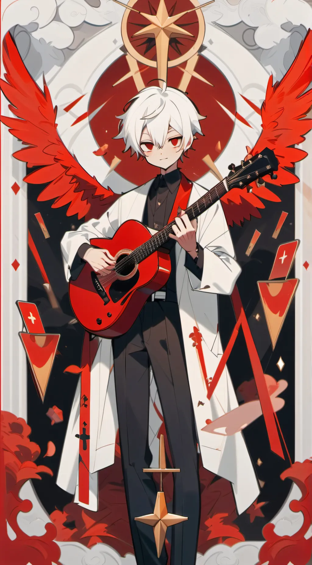 ai character: Adam(hazbin hotel) background