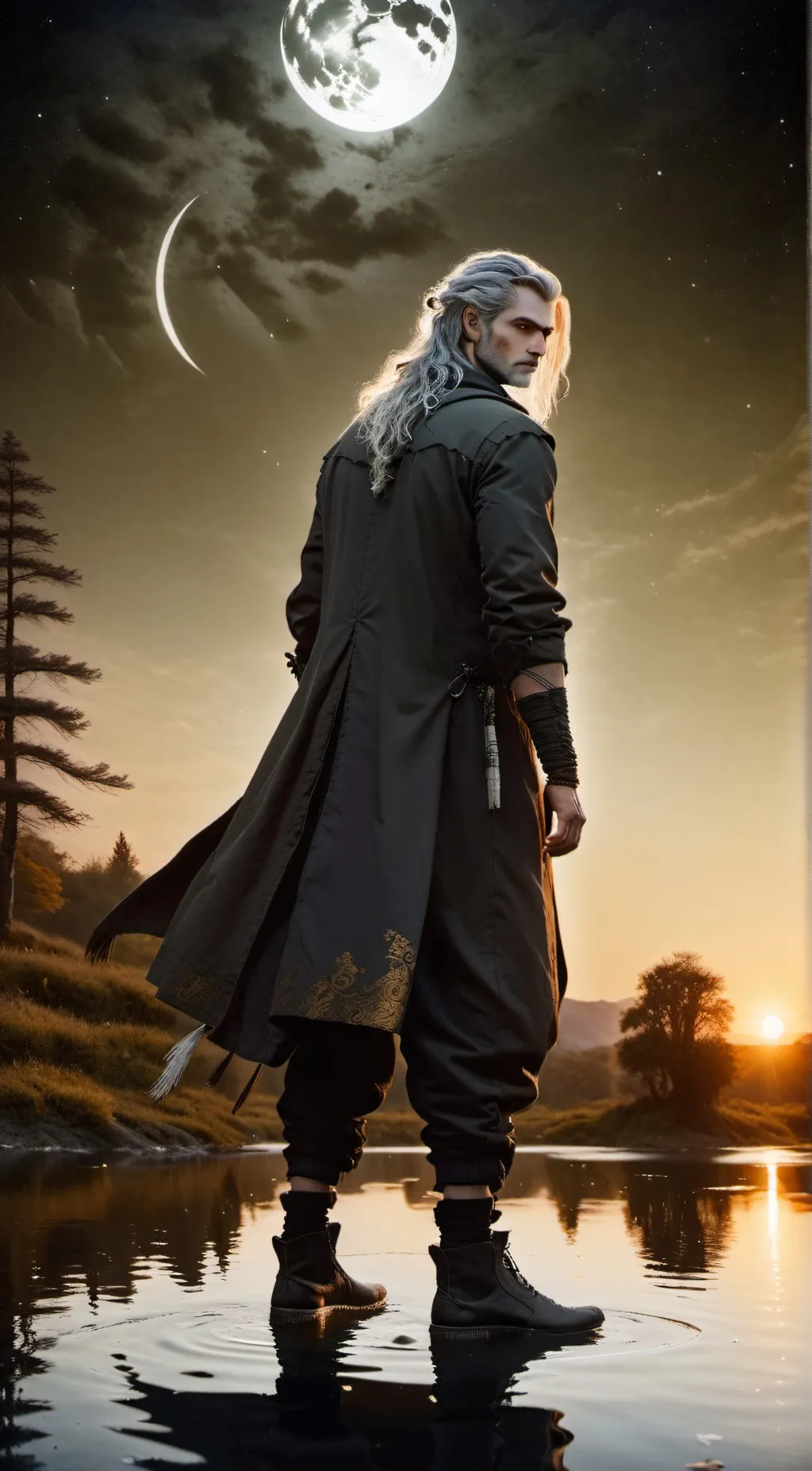 ai character: Geralt from Riva background