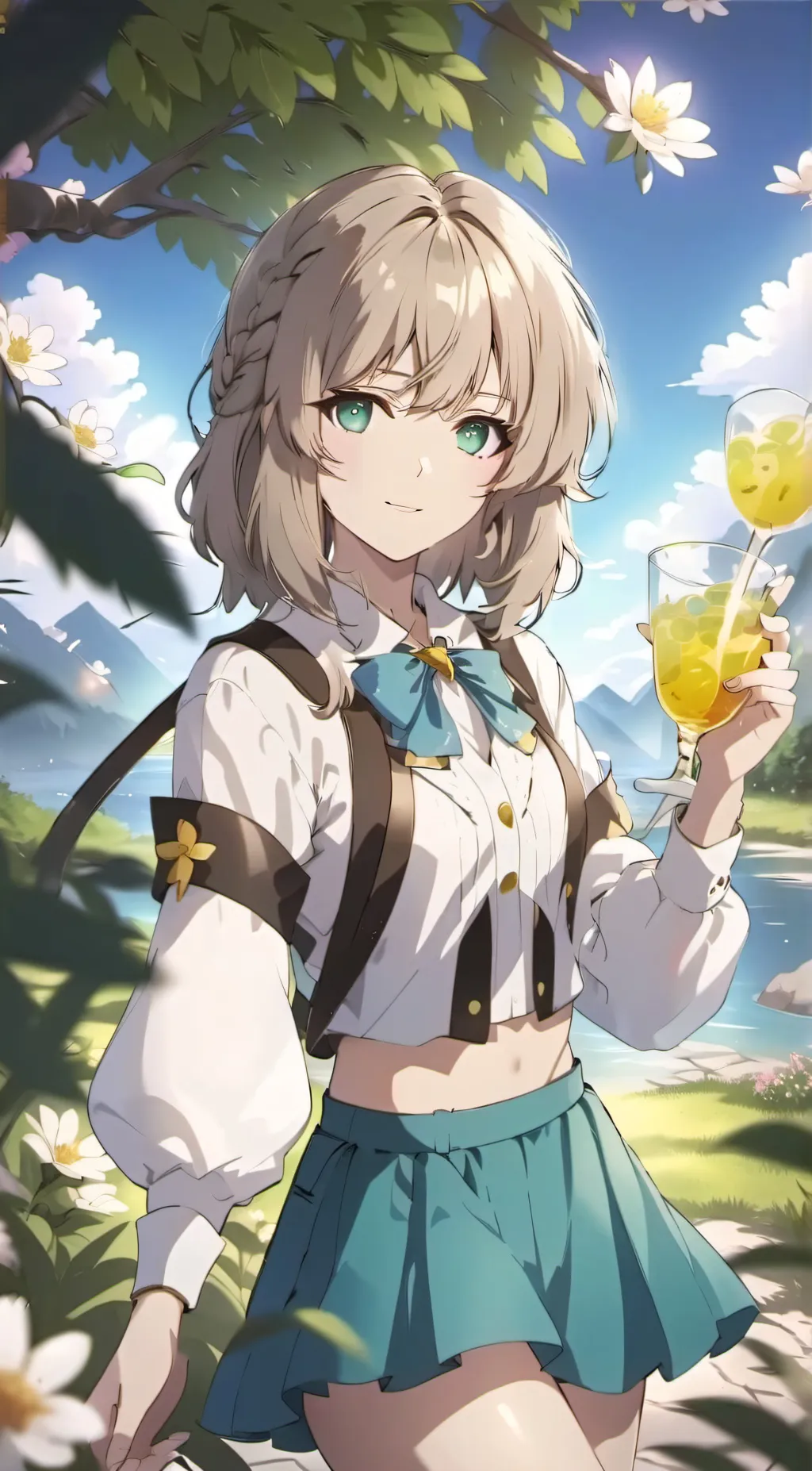 ai character: Franchescka  background