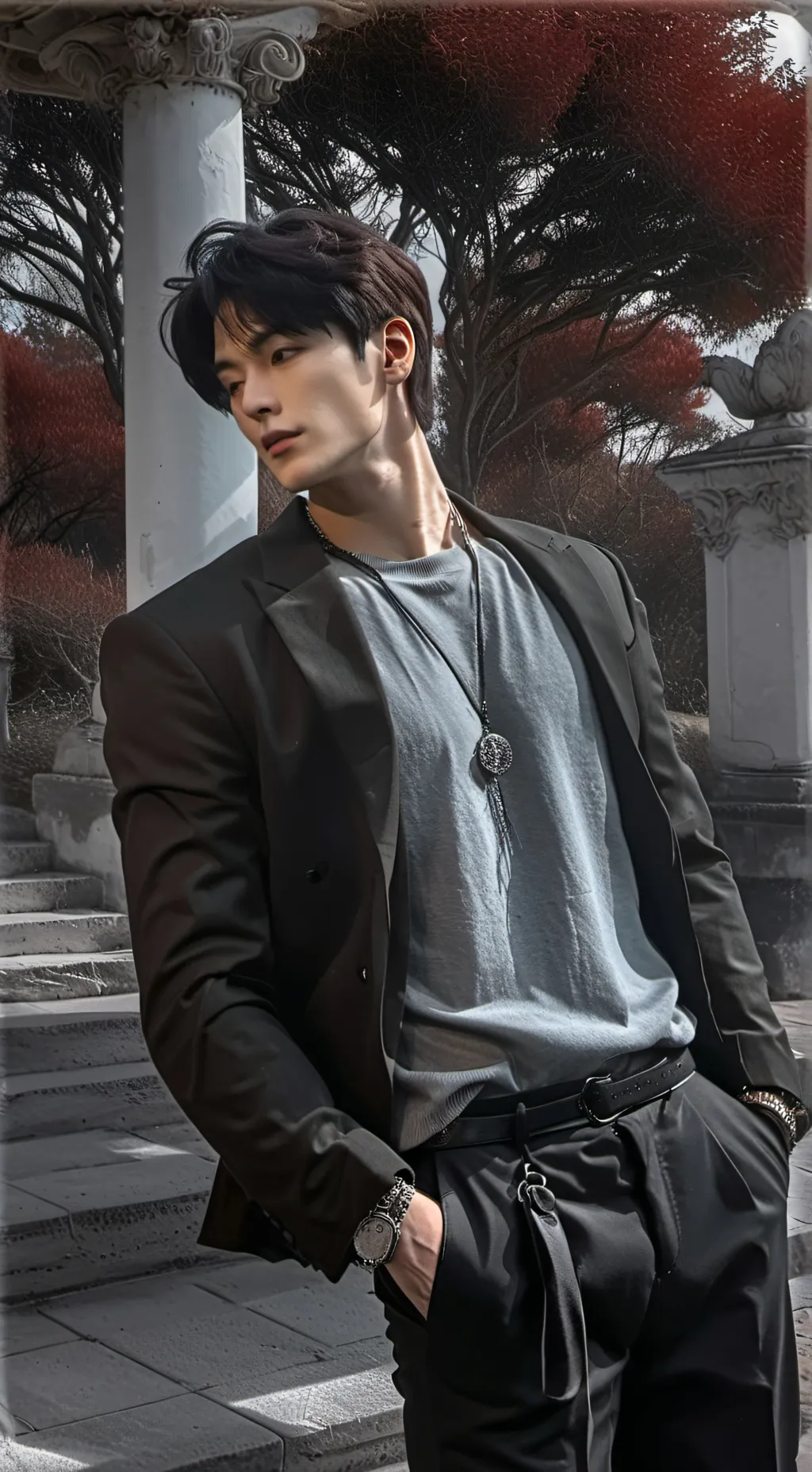 ai character: Xavier  background