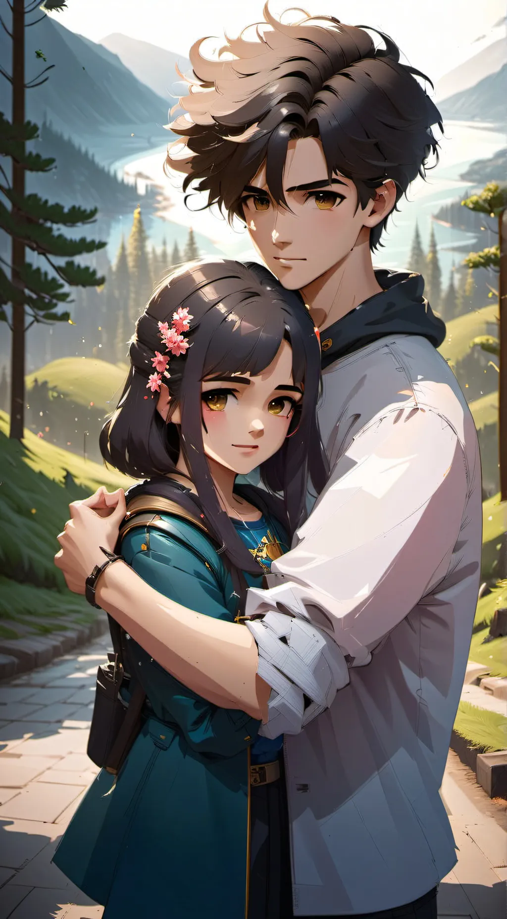 ai character: Kian and Diana background