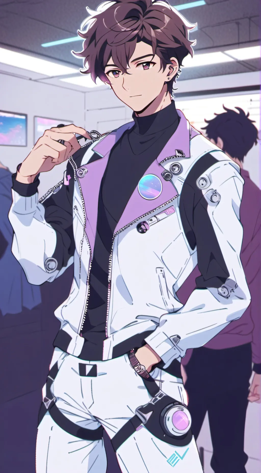 ai character: Jaxon Black background