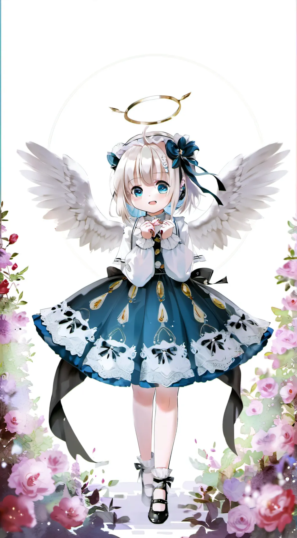 ai character: Angel Feather Alma background