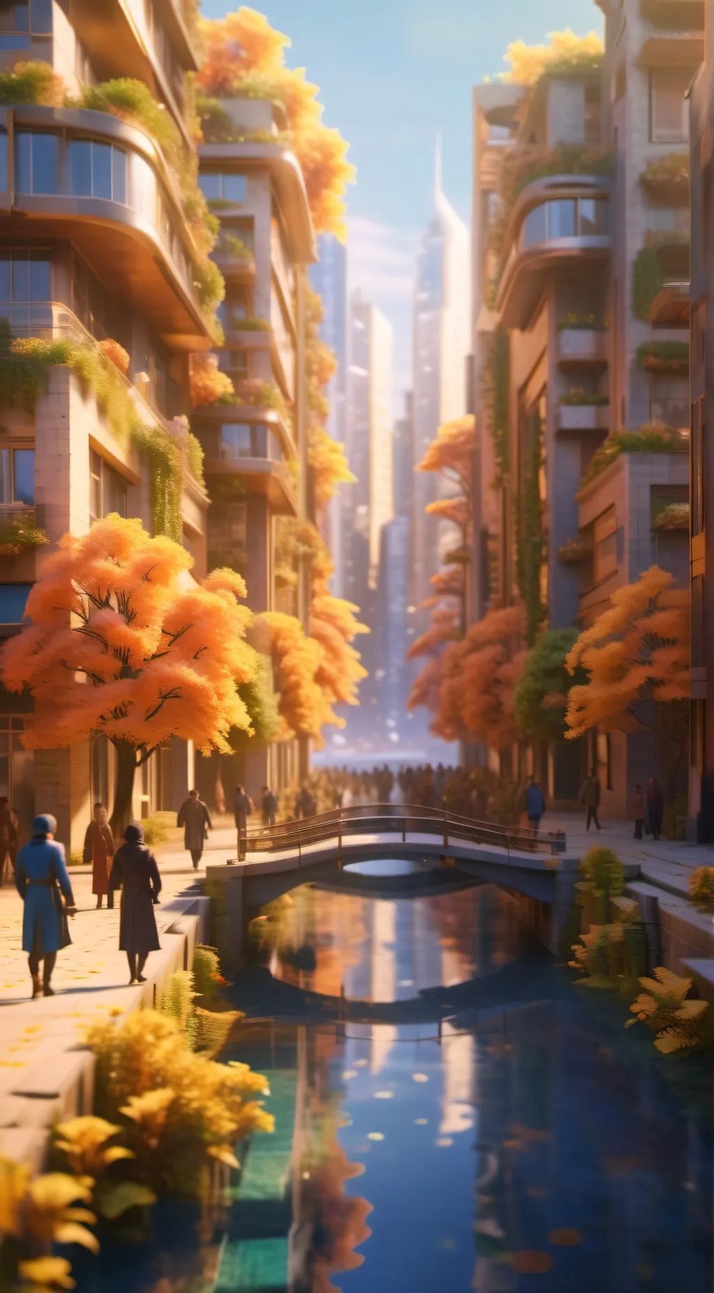 ai character: Modern life background