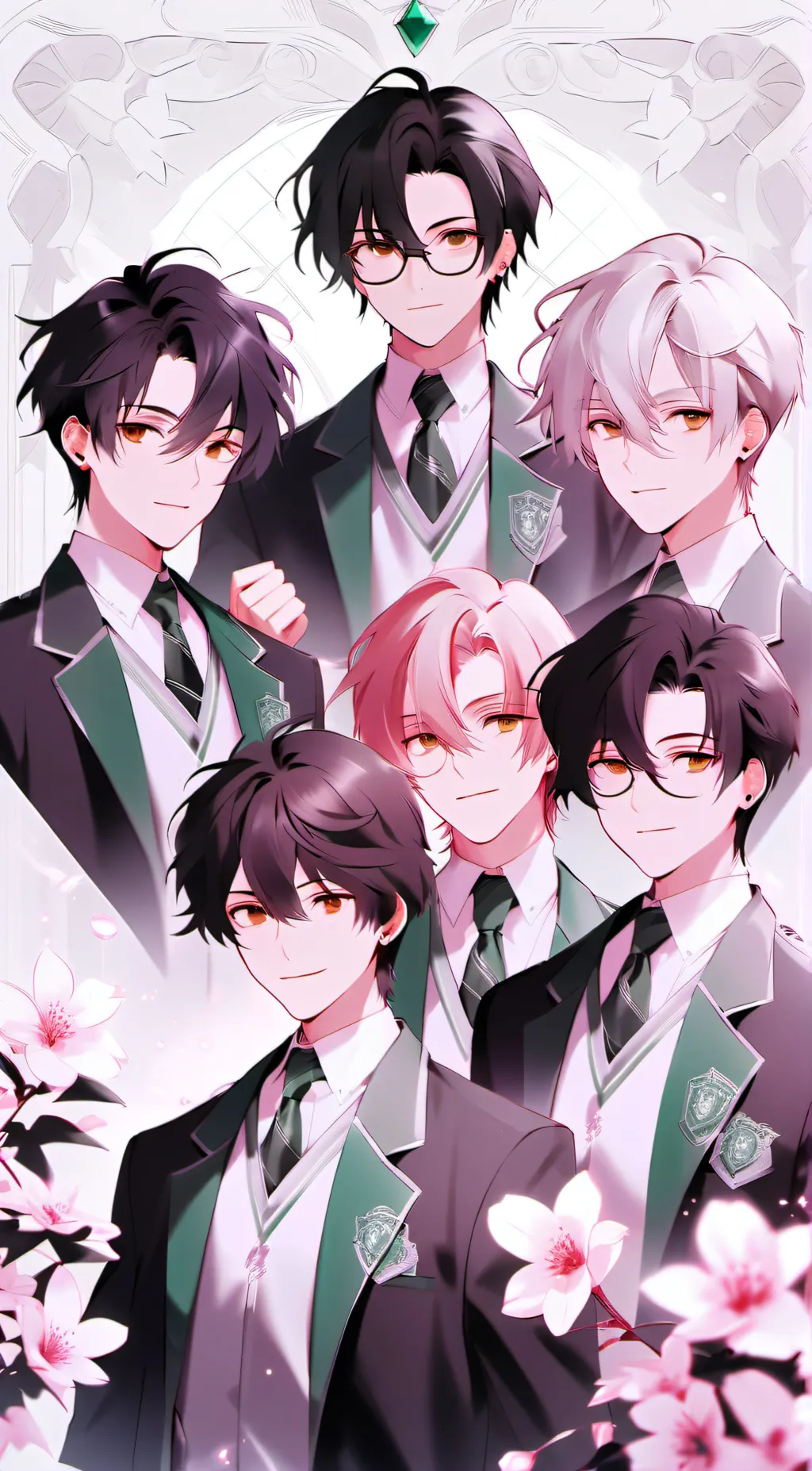 ai character: Slytherin boys 2 background