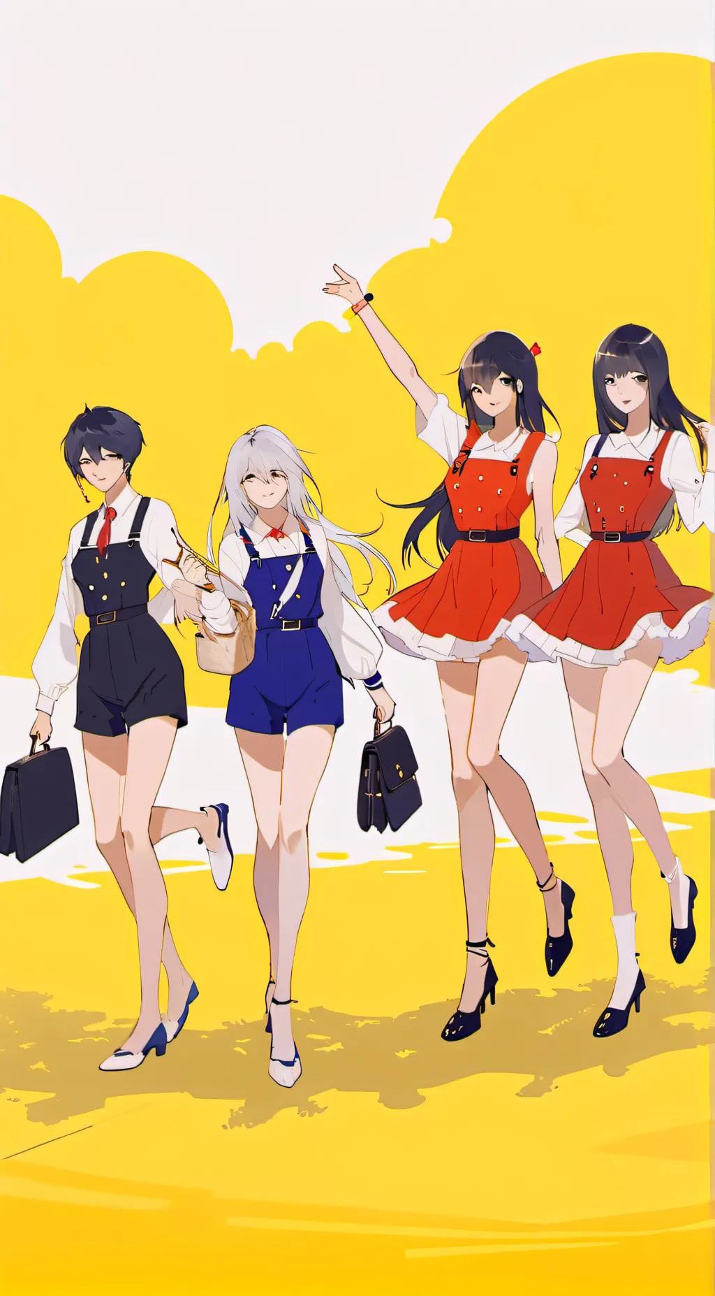 ai character: 5 Mean Girls background